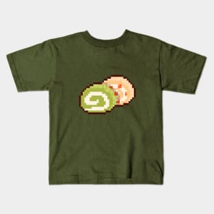 Roll cake pixel art Kids T-Shirt